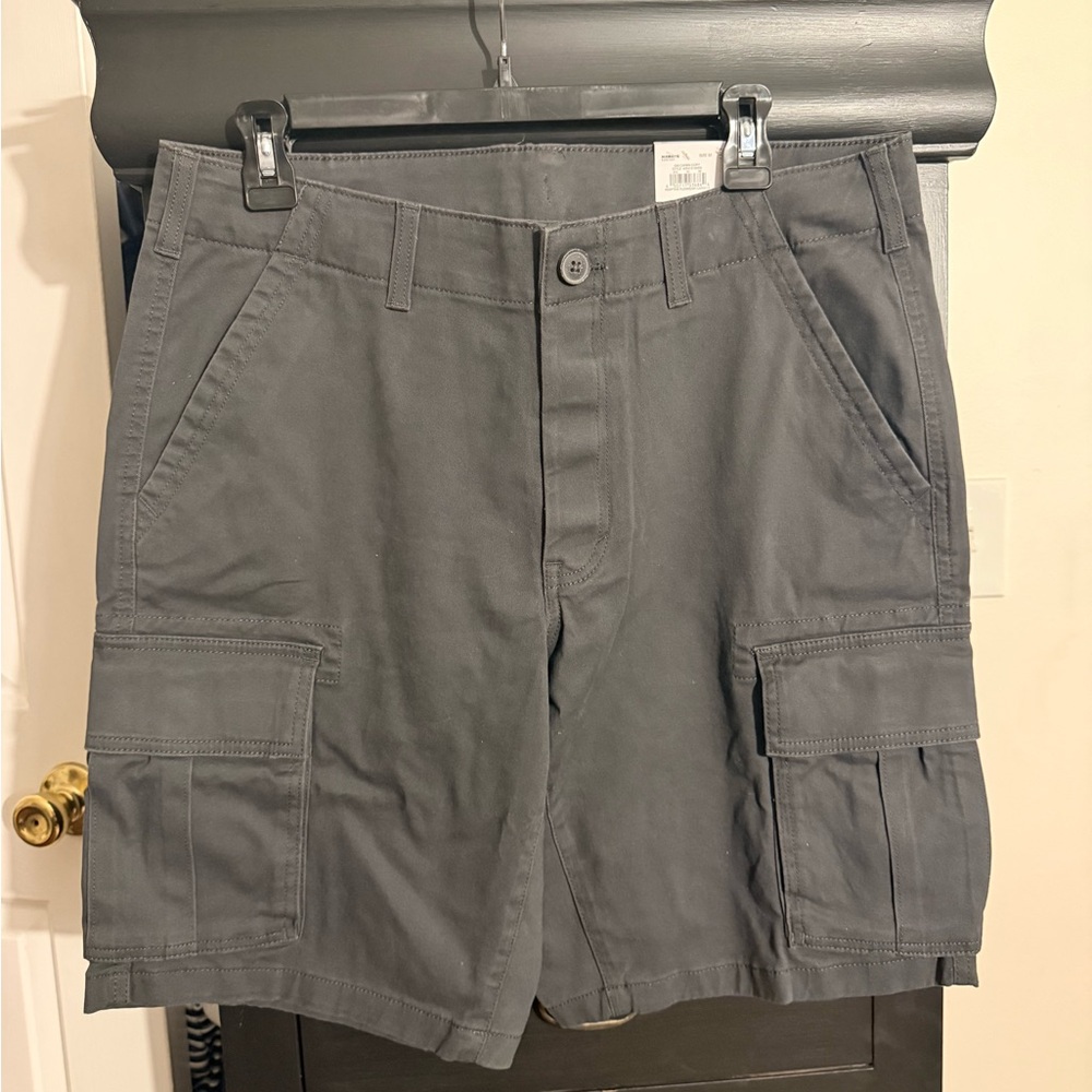 Men's Adaptive Flexwear Dark Gray Cargo Shorts #136